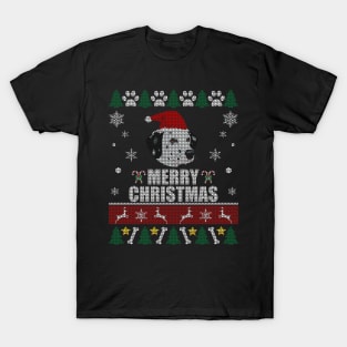 Christmas Dalmatian Santa Hat T-Shirt